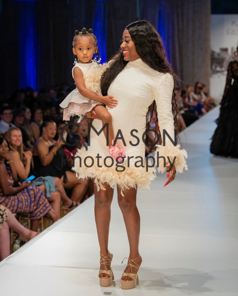 Cream Fur Dress Cream Fur Dress