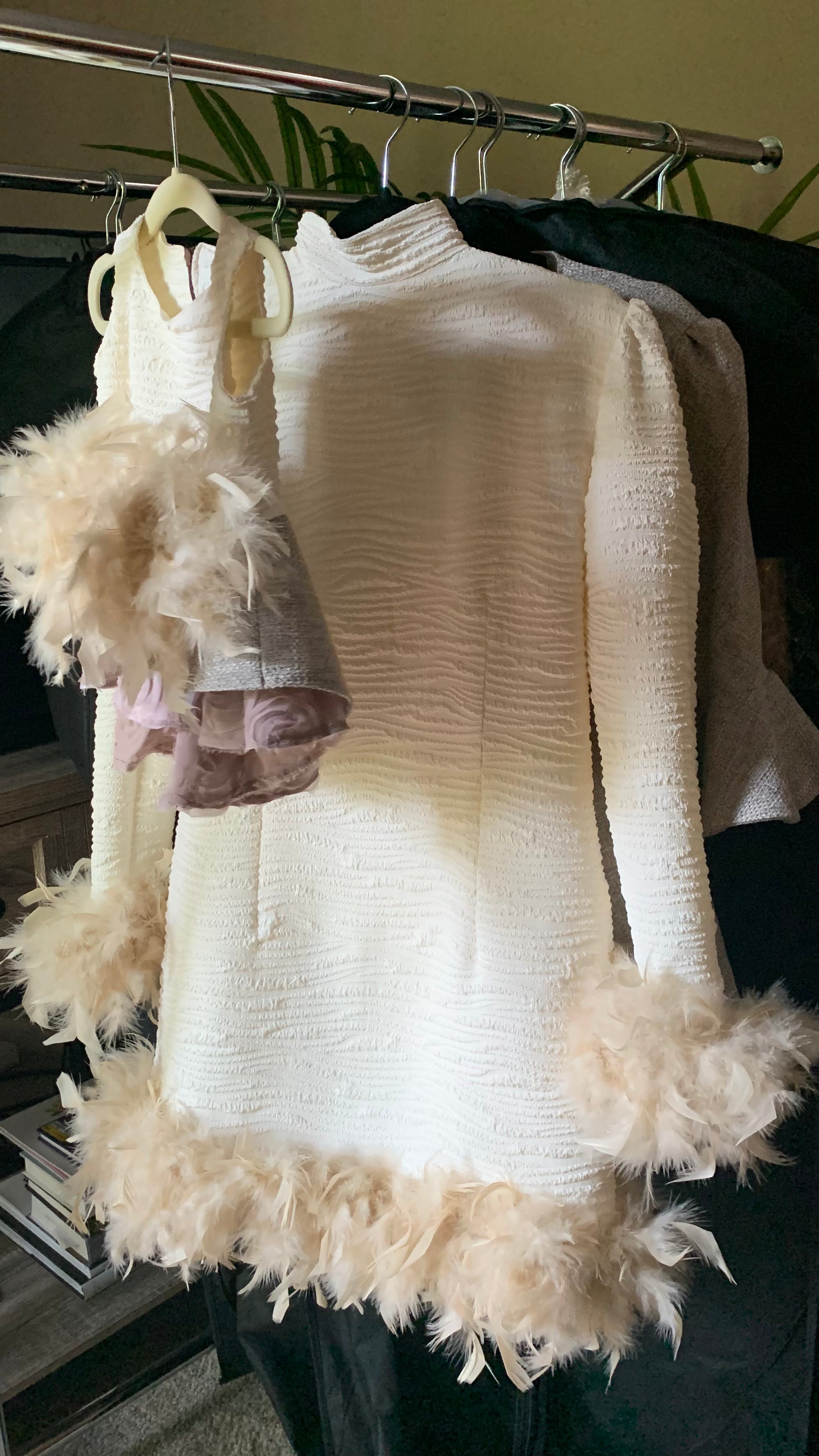Cream Fur Dress Cream Fur Dress